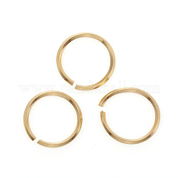 304 anello di salto in acciaio inossidabile, anelli di salto aperti, oro, 15x1.2mm, diametro interno: 12.5mm