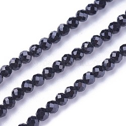 Natural Spinel Beads Strands, Faceted, Round, 3~3.5mm, Hole: 0.5mm, about 115~130pcs/strand, 14.5~16.1 inch(37~41cm)