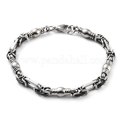 304 bracelet chaîne à maillons en acier inoxydable, couleur inoxydable, 8-7/8 pouce (22.6 cm)