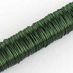 Filo di ferro tondo, verde mare, 24 gauge, 0.5mm, circa 164.04 piedi (50 m)/rotolo, 10 rotoli / set