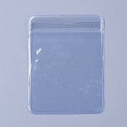 Mini sacchetti con chiusura a zip in plastica trasparente, borse richiudibili, blu, 8x6x0.15cm, spessore unilaterale: 5.1 mil (0.13 mm)