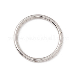 304 Stainless Steel Twister Clasps, Ring, Stainless Steel Color, 12x1mm, Inner Diameter: 10mm