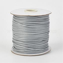 Экологически чистый корейский вощеный шнур из полиэстера, светло-серый, 3 мм, около 41.01~41.56 ярда (37.5~38 м) / рулон