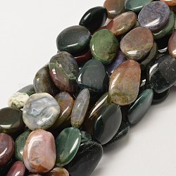 Pépites naturelles agate indiennes brins de perles, 22~30x15~22x5~6mm, Trou: 1mm, Environ 10~13 pcs/chapelet, 15.7 pouce