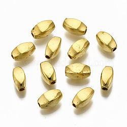 Ccb perline di plastica, ovale, oro, 8.5x4x4mm, Foro: 1.8 mm, circa 4200pcs/500g