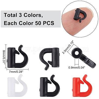 Wholesale SUPERFINDINGS 150Pcs 3 Colors Quick Change Spinner Clevis 