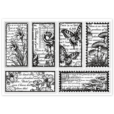 9 FLOWER Floral Arrangements Vintage Postage Stamps for Crafting