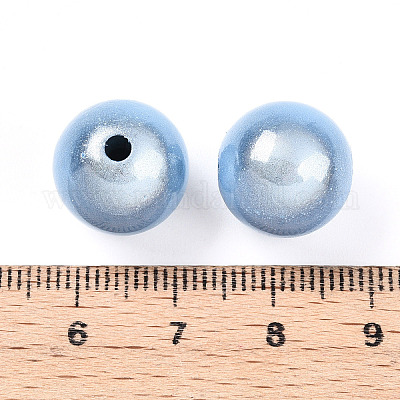 Perles acryliques laquées&nbsp;MACR-Q154-14mm-005-1