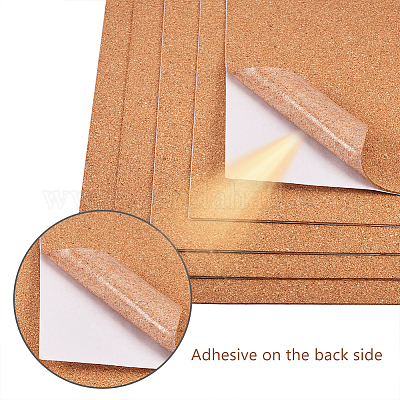 Wholesale BENECREAT 8 Pack Self-Adhesive Cork Rectangle Insulation Cork  Sheets for Floors 