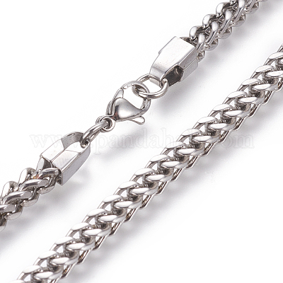 4mm Steel Wheat Chain Necklace