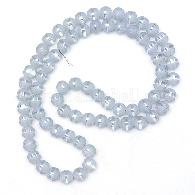 Chapelets de perles en verre électroplaqué&nbsp;EGLA-S131-4mm-A03-1