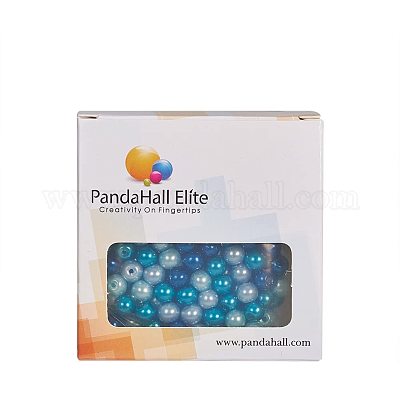 PandaHall - Lot De 200 Pcs Perles De Verre Perles Rondes 6mm