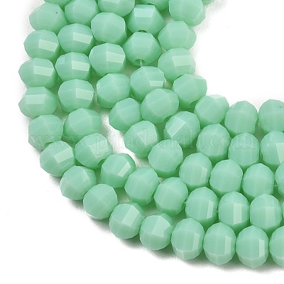 Opaken Glasperlen Stränge&nbsp;GLAA-G125-01C-02-1