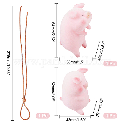 Wholesale SUPERFINDINGS 2Pcs 2 Style Lucky Piggy Hanging Ornament Car Rear  View Mirror Pendant and Plastic Pig Display Decorations Auto Interior  Decoration for Office Home Gardening Car Decorations 