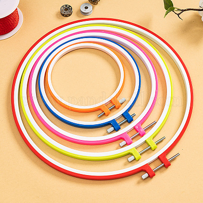 5 Plastic Embroidery Hoop (Yellow)