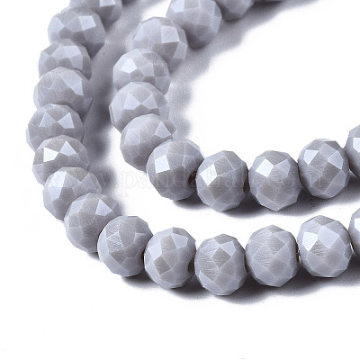 Chapelets de perles en verre électroplaqué&nbsp;X-EGLA-A034-P6mm-A16-1
