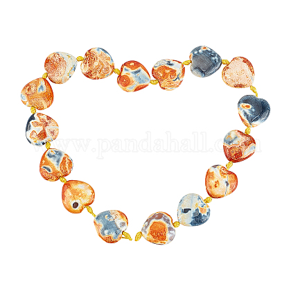 ARRICRAFT Natural Fire Crackle Agate Beads Strands G-AR0004-04-1