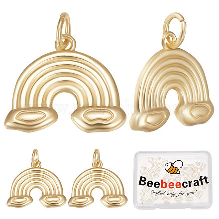 Beebeecraft 10pcs pendentifs en laiton placage en rack KK-BBC0005-62-1