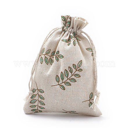 Bolsas de embalaje de poliéster (algodón poliéster) Bolsas con cordón ABAG-S003-05A-1