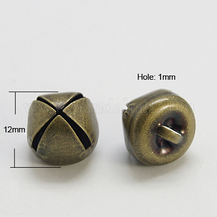 Charms campana de hierro con charm IFIN-E293-12x12-AB-NF-1
