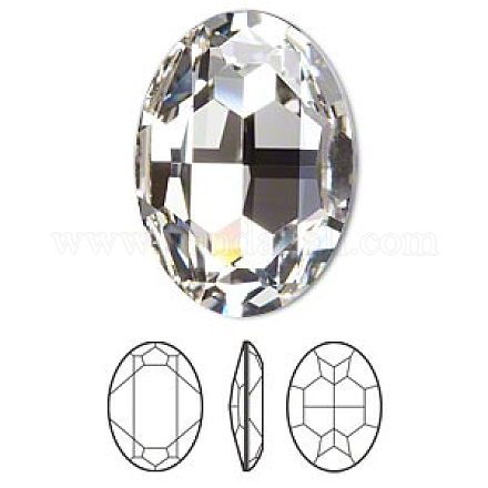 Diamantes de imitación de cristal austriaco 4127-30x22-001(F)-1