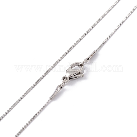 304 ожерелье из змеевика из нержавеющей стали для мужчин и женщин NJEW-G076-01A-P-1