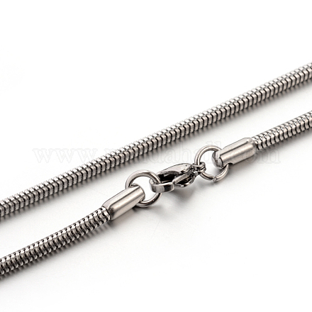 304 in acciaio inossidabile collane a catena serpente STAS-M174-005P-2.4-1