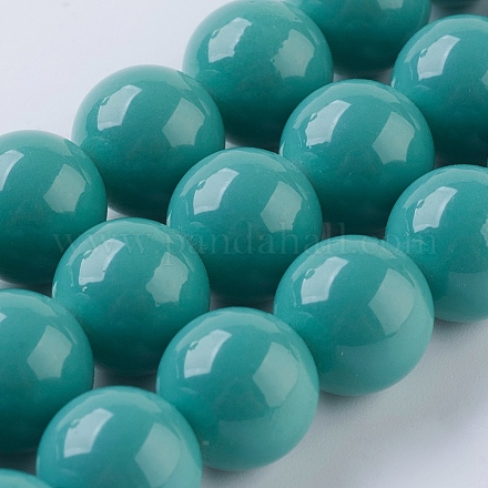 Chapelets de perles en verre opaques GLAA-I035-14mm-06-1