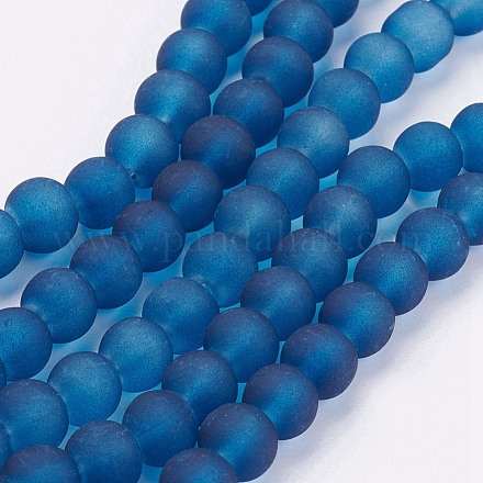 Chapelets de perles en verre transparent X-GLAA-S031-6mm-31-1