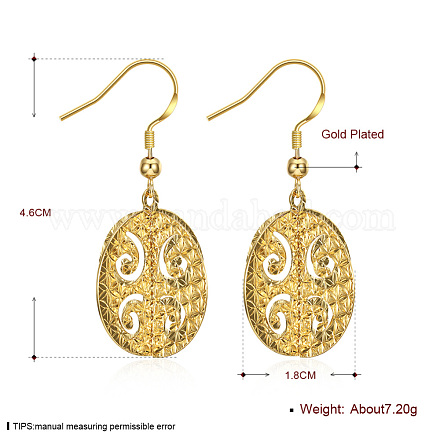 Brass Dangle Earrings EJEW-BB37468-1