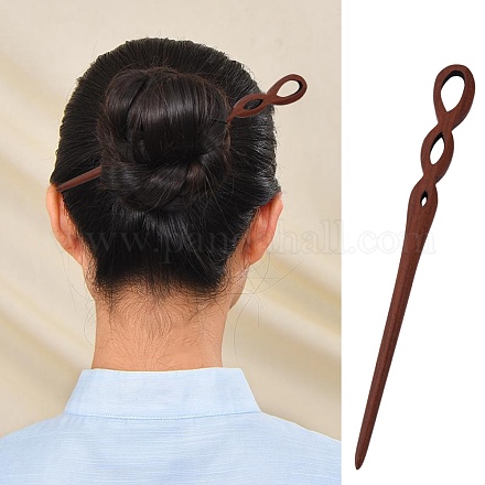 Bâtonnets de cheveux en bois Swartizia Spp X-OHAR-Q276-24-1