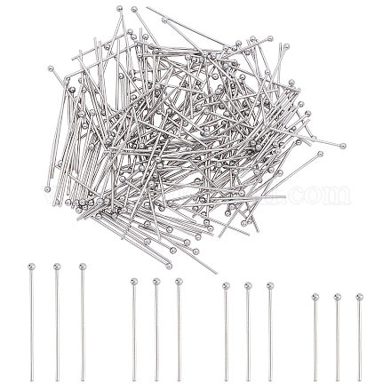Unicraftale 200 Pcs 4 Styles 304 Stainless Steel Ball Head Pins STAS-UN0021-96P-1