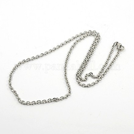 304 Stainless Steel Necklaces NJEW-F027-40-2mm-1