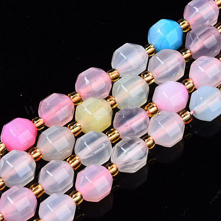 Chapelets de perles d'agate naturelle G-N326-97-1