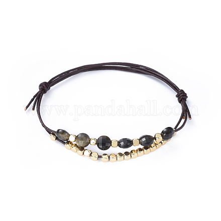 Bracelets en cuir de vachette BJEW-JB04494-02-1