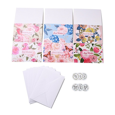 Papier rectangle cartes de vœux DIY-C025-07-1