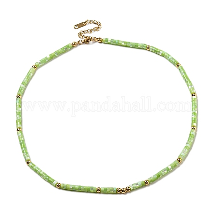 Colliers de perles à disque de coquillage naturel teint FN1796-1-1