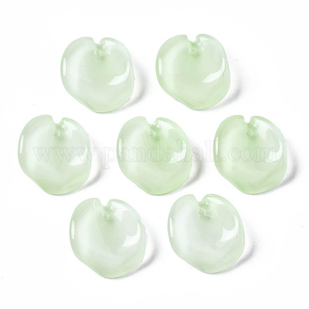 Colgantes de vidrio de jade de imitación pintados con spray GLAA-N042-003-B01-1