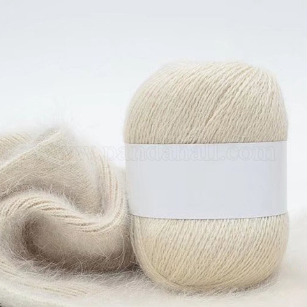 ウールコットン糸  織り用  編み物とかぎ針編み  ビスク  1mm PW-WG89247-02-1