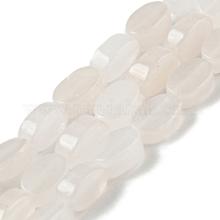 Natürliche weiße Jade perlen Stränge G-M420-H15-03-1
