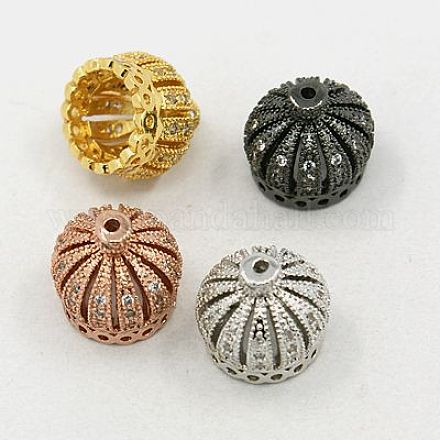 Perline in ottone zirconi ZIRC-F001-183B-1