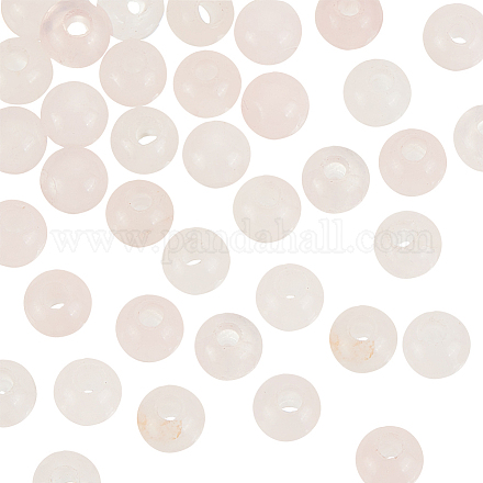 Olycraft 36 pcs 8 mm perles de quartz rose naturel pierres précieuses rondes en vrac perles de cristal lisse pierres précieuses d'énergie perles de cristal de pierre naturelle avec trou de 2.5 mm pour colliers G-OC0003-86B-1