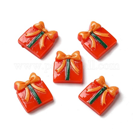 Cabujones navideños de resina opaca RESI-K019-40-1