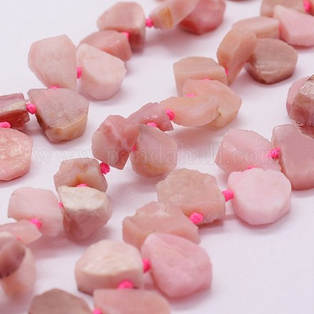Rosa naturale perline opale fili G-F566-28-1