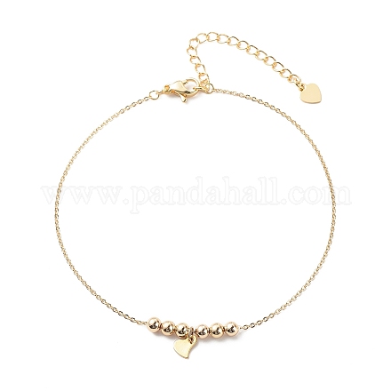 Brass Cable Chains Anklets AJEW-AN00517-1