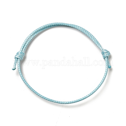 Création de bracelets en corde de polyester ciré coréen AJEW-JB00011-12-1