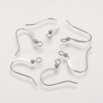 Crochets de boucle d'oreille français en laiton KK-Q365-P-NF-1