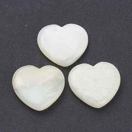 Piedra natural del amor del corazón del jade de xiuyan G-J391-07B-1
