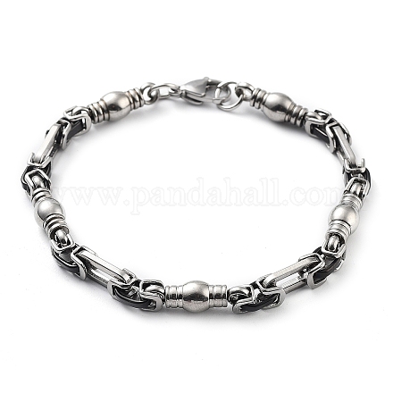 304 braccialetto a catena a maglie in acciaio inossidabile BJEW-Z023-08P-1
