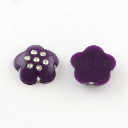 Plated Acrylic Cabochons PACR-R232-03-1